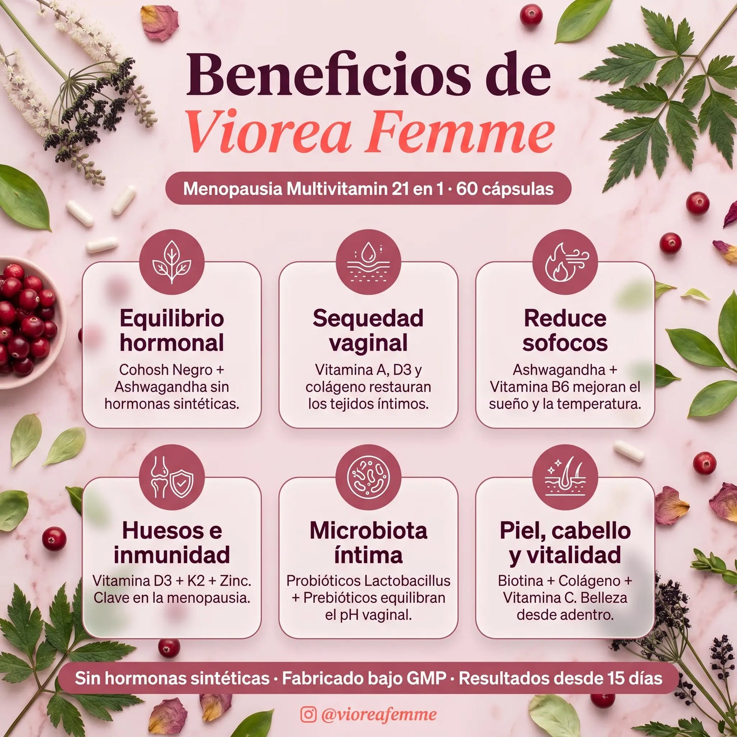 viorea Femme -Complemento alimenticio
